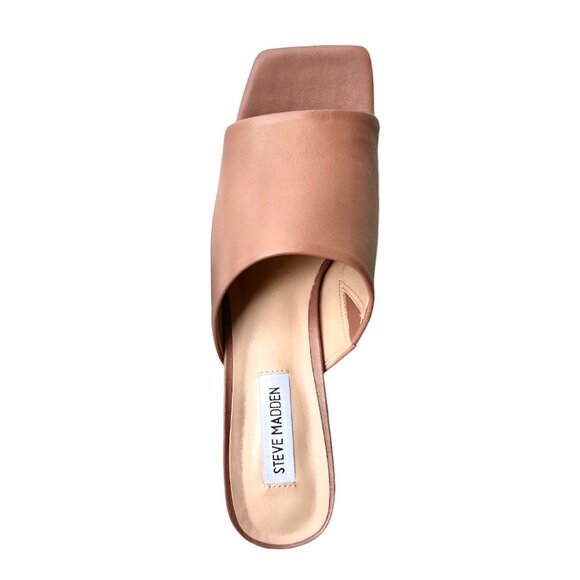 STEVE MADDEN DEDICATE Women's Block Heels Platforms Mules Sandals Blush Size 9.5 - Picture 5 of 7